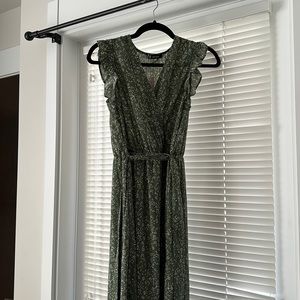 Brand NEW Long Floral Green Dress